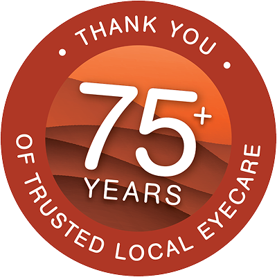 Thank You - 75 years of trusted local eyecare